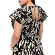 Picture of Crinkled Cotton Dress Patterned